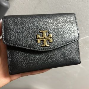 Tory Burch wallet flap open